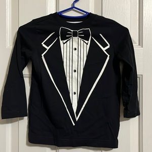 Little boys crazy eight tuxedo long sleeve shirt xs 4
